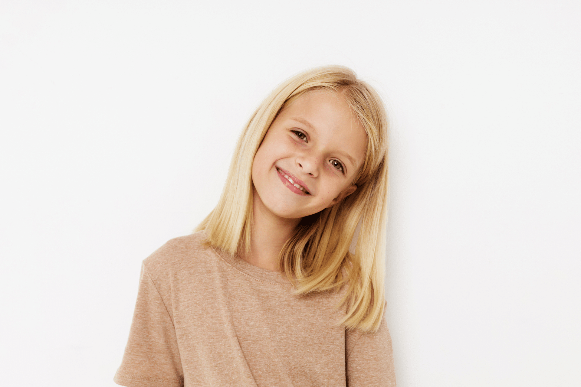Child smiling before a Phase 1 orthodontic evaluation in Glen Allen, VA